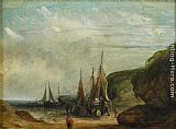 Boats on Shore by James Wilson Carmichael